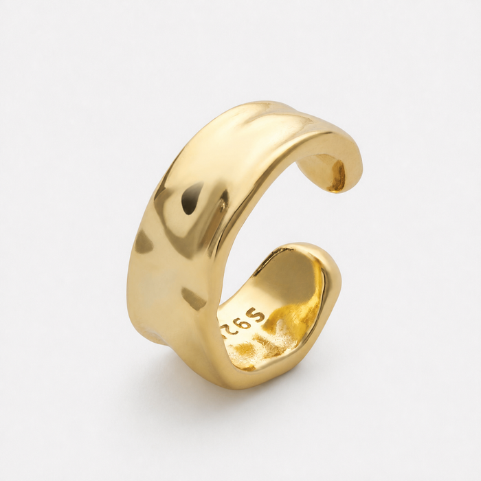 Gold-Plated Ear Cuff No Piercing Required Adjustable