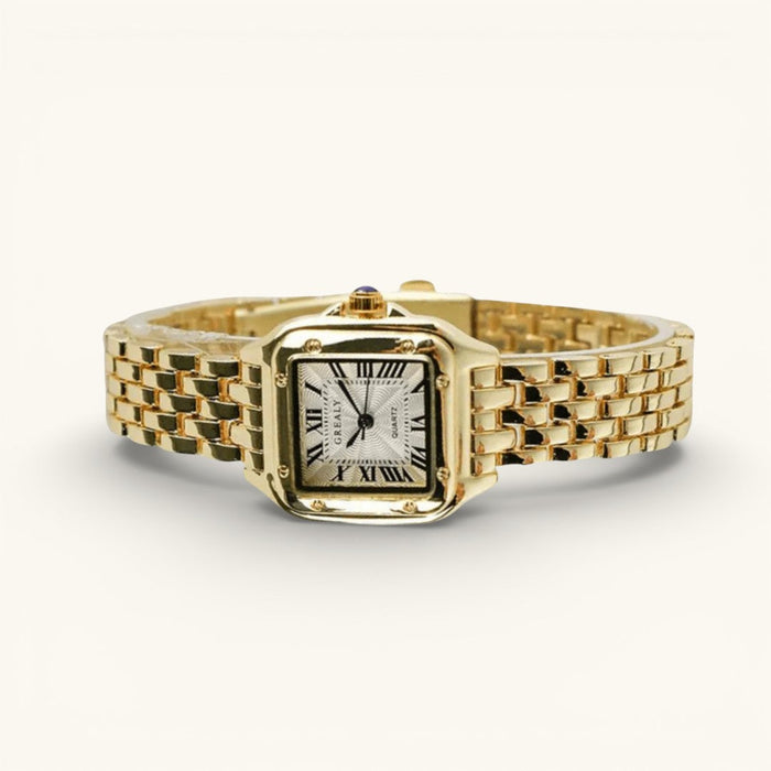 Women's Square Dial Watch with Roman Numerals