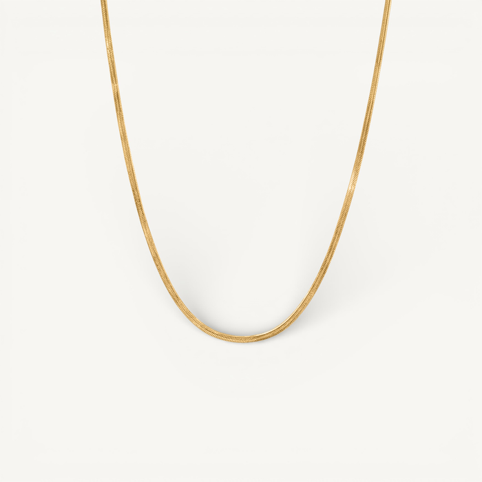 Snake Chain Necklace Gold-Plated Waterproof